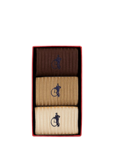 John Lewis London Sock Company Simply Sartorial Coffee Break Cotton Blend Socks Pack of 3- Buy online at McGrocer