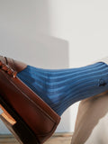 London Sock Company Dash of Class socks navy pack of 6, imported from the UK