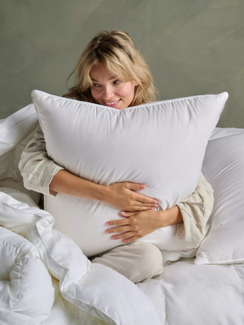 Bedfolk down square pillow medium firmness (British brand)
