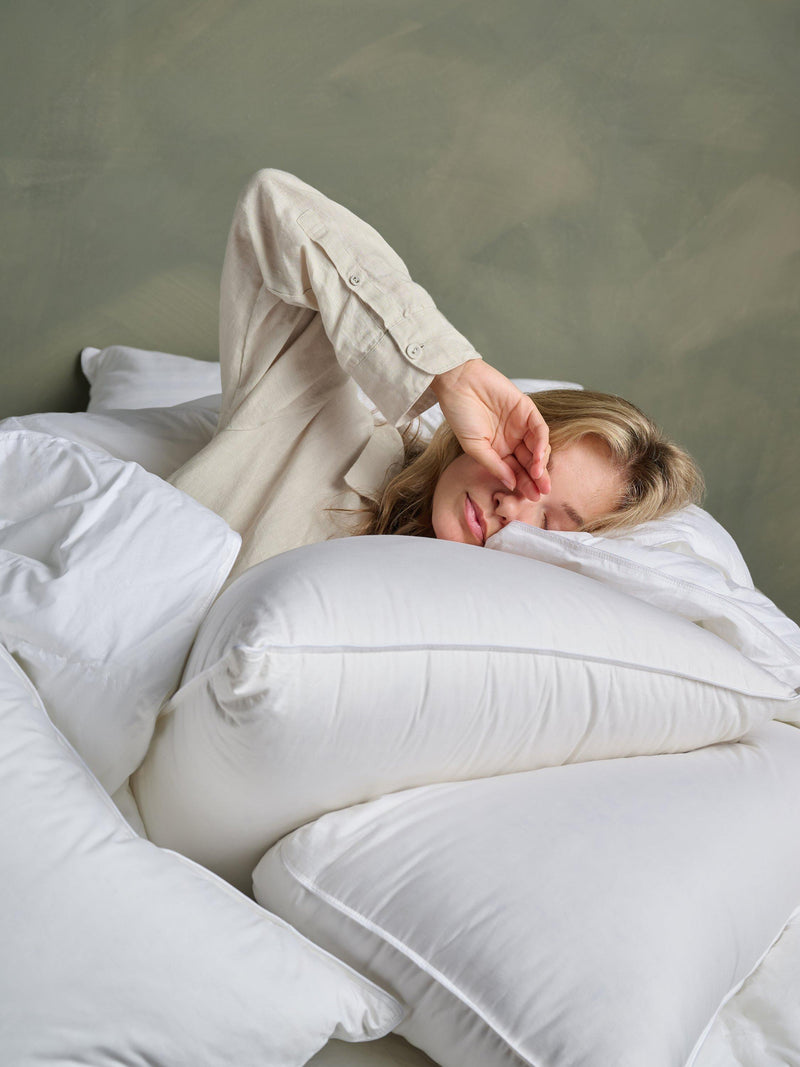 Bedfolk down square pillow medium firmness (British brand)