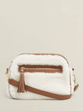 Hobbs Carlton shearling crossbody bag tan, imported from the UK