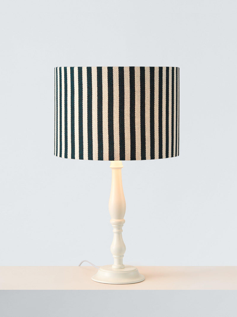 John Lewis Herringbone Stripe drum lampshade 25cm (British brand)