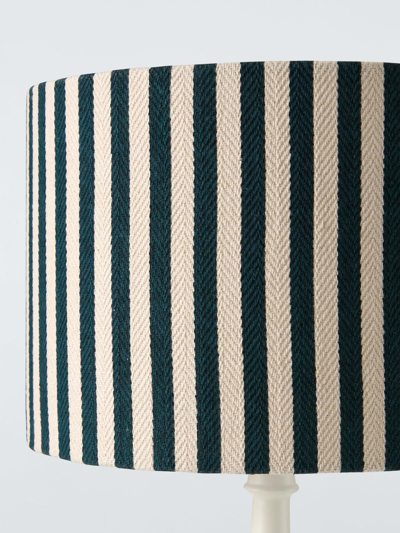 John Lewis Herringbone Stripe drum lampshade 25cm (British brand)