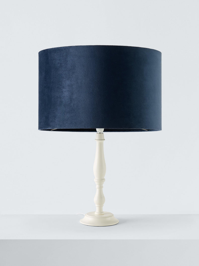John Lewis velvet drum lampshade, imported from the UK