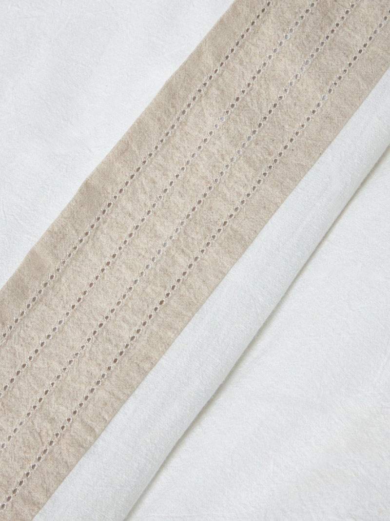 John Lewis Ainsdale duvet cover set double white, UK version