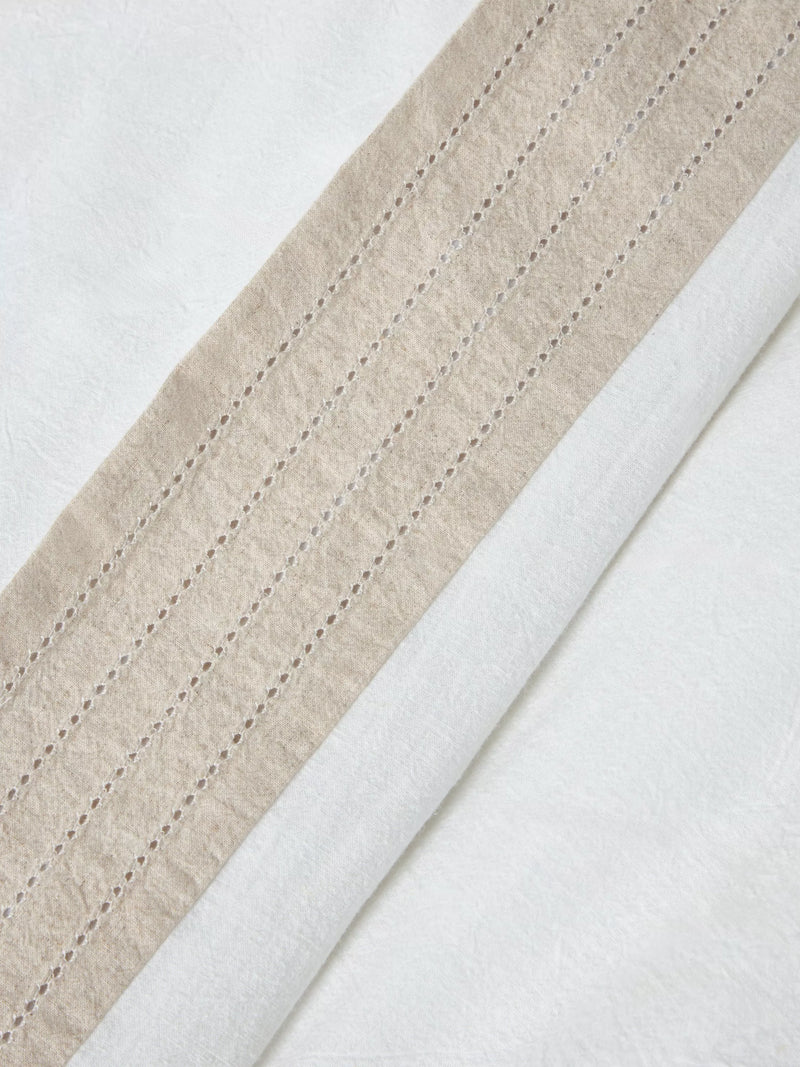 John Lewis Ainsdale duvet cover set double white, UK version