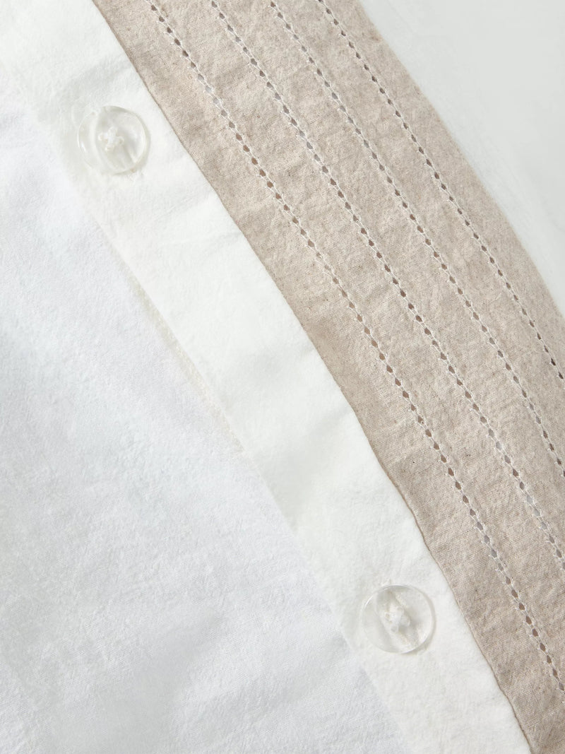 John Lewis Ainsdale duvet cover set double white, UK version