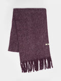 Sweaty Betty wool blend tassel scarf Neptune Purple - British product