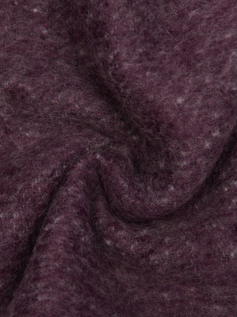 Sweaty Betty wool blend tassel scarf Neptune Purple - British product