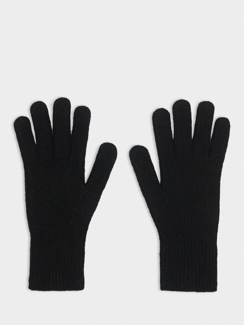 Sweaty Betty Soft Cloud knitted gloves black - British product