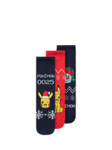 John Lewis NAME IT Kids' Cotton Blend Pokémon Socks Pack of 3 Dark Sapphire- Buy online at McGrocer
