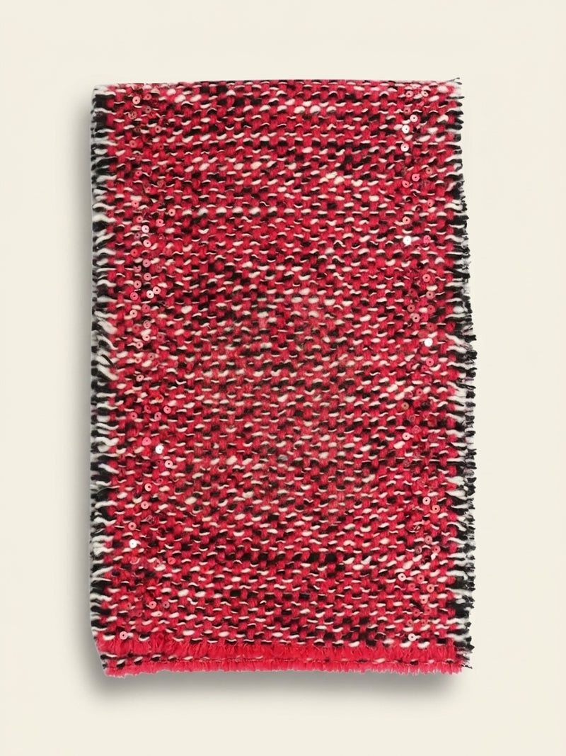 Pre-loved Gucci NY Yankees pink sequin knit scarf (British brand)
