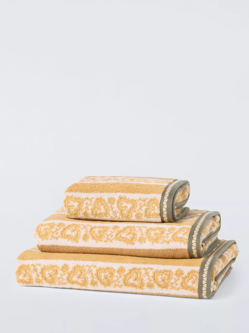 John Lewis Sanderson 660gsm stripe cotton towel, UK version