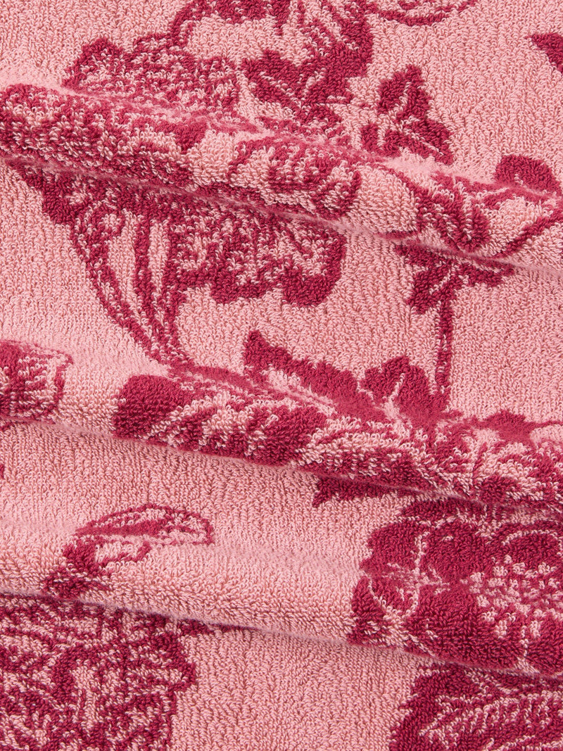 John Lewis Sanderson Boxwood cotton floral towel, UK version