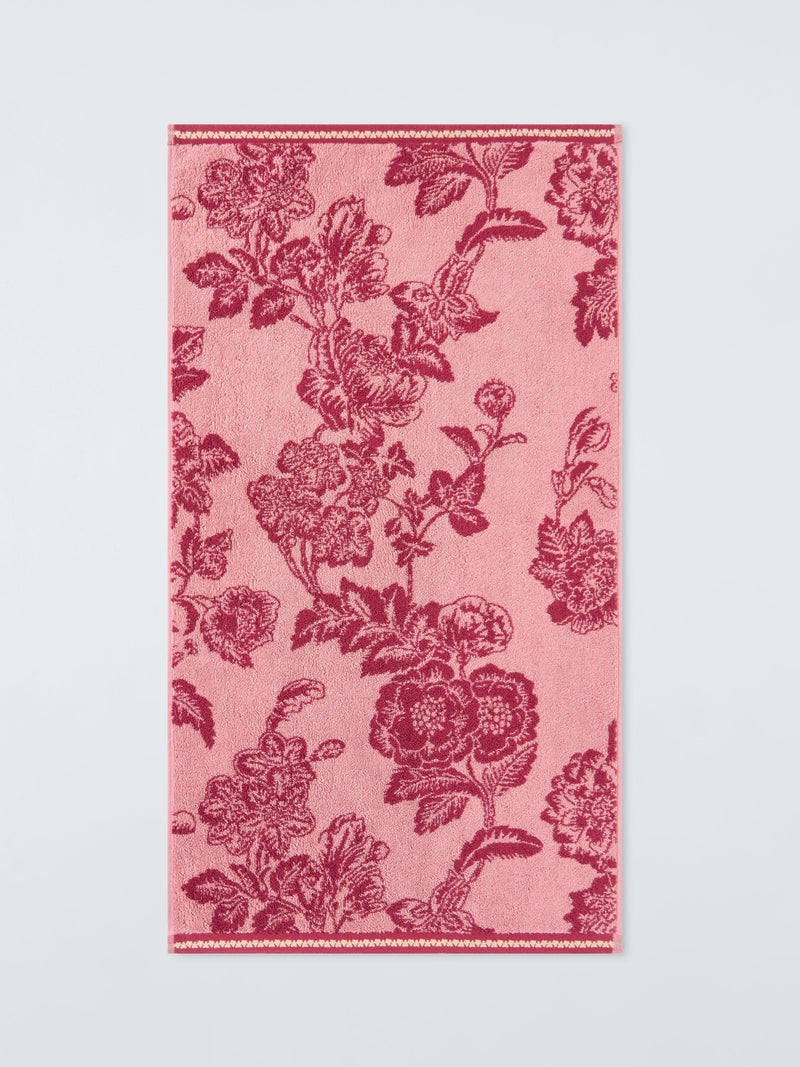 John Lewis Sanderson Boxwood cotton floral towel, UK version