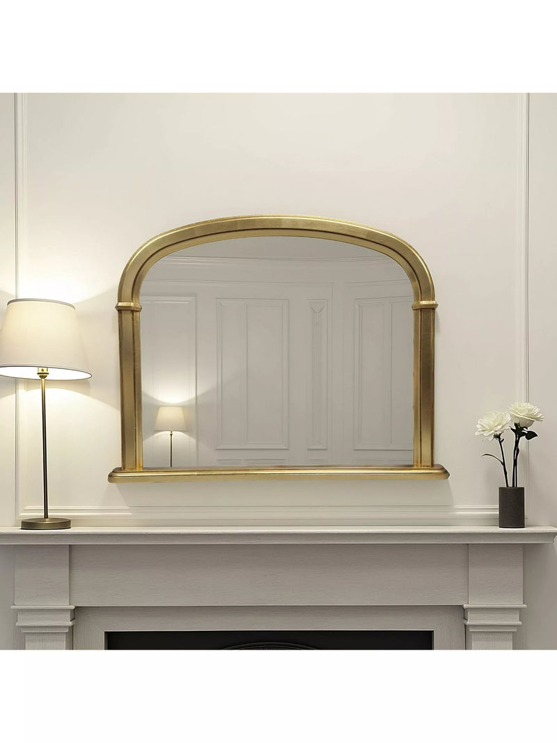 Yearn Refined Arched Overmantel Wall Mirror