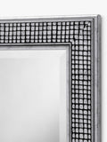 Yearn cobblestone rectangular wall mirror silver (British brand)