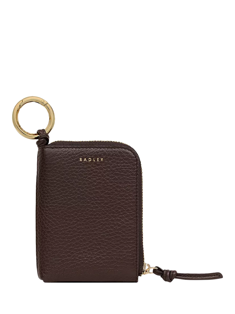 Radley Golden Lane Bag Charm, Dark Oak