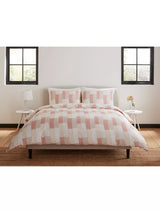 John Lewis Jasper Conran London Brick Check 300 Thread Count Combed Cotton Duvet Cover Set - Single- Buy online at McGrocer