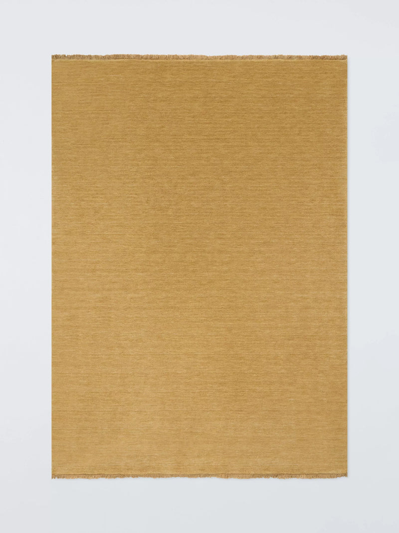 John Lewis Plain New Zealand Wool Rich Hand Woven Rug 80x140cm