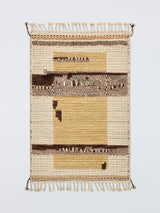 John Lewis John Lewis Tasnim Hand Knotted Pure Wool Rug, White/Yellow, 180 x 120cm- Buy online at McGrocer