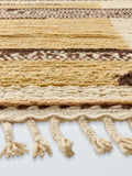John Lewis Tasnim hand knotted wool rug white yellow, UK version