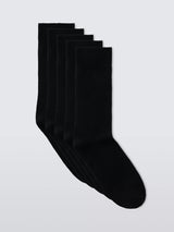 John Lewis John Lewis Men's Cotton Rich Socks Pack of 5 Black- Buy online at McGrocer