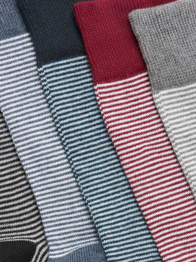 John Lewis striped socks pack of 5, imported from the UK