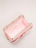 Phase Eight satin clutch bag pale pink, imported from the UK