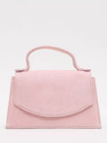 Phase Eight pure suede evening bag pale pink, imported from the UK