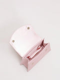 Phase Eight pure suede evening bag pale pink, imported from the UK