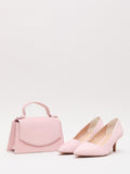 Phase Eight pure suede evening bag pale pink, imported from the UK