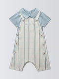 John Lewis Heirloom baby bibshorts bodysuit celestial blue imported from the UK