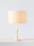 John Lewis Ameena boucle cylinder lampshade in white (British brand)