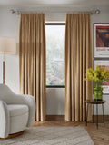 John Lewis Textured Weave Pair Blackout Lined Pencil Pleat Curtains