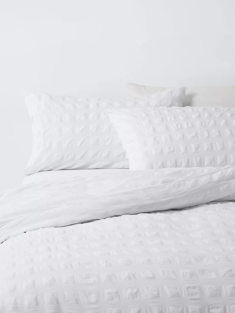 John Lewis Chunky Seersucker Duvet Cover Set Single