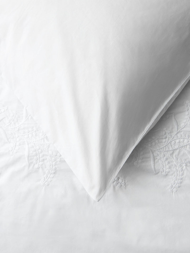 John Lewis embroidered percale duvet cover set 300 thread count (British brand)