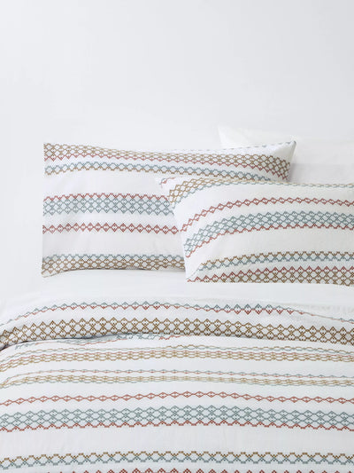 John Lewis John Lewis Grasmere Washed Cotton Weave Duvet Cover Set - Double- Buy online at McGrocer
