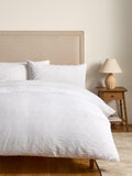 John Lewis Hemsby embroidered white duvet cover set double - British product
