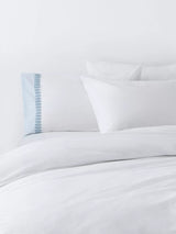 John Lewis John Lewis Kingham Pure Cotton Embroidered Percale Duvet Cover Set Double- Buy online at McGrocer