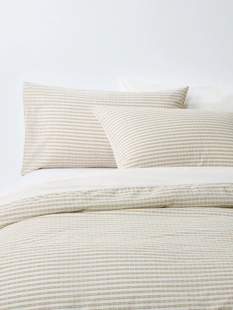John Lewis double duvet cover set in cotton, imported from the UK