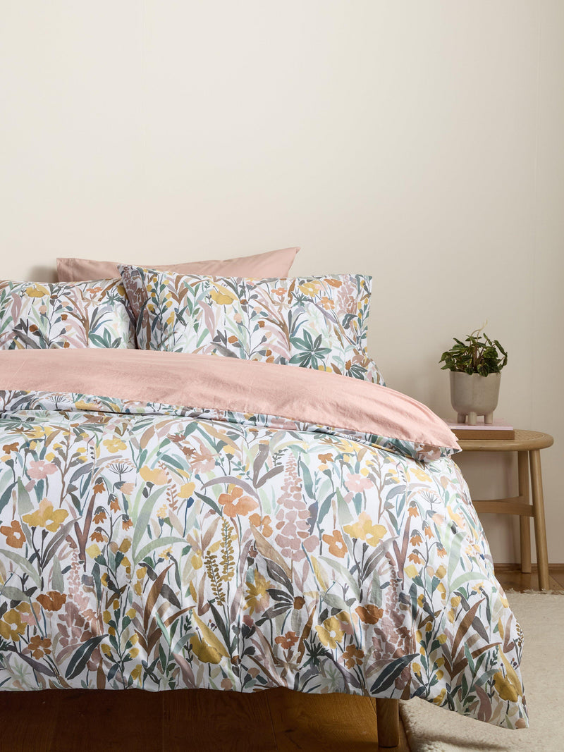 John Lewis Penelope floral duvet cover set double 200 thread count (British brand)