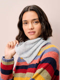 Brora cashmere snood Pearl 30x36cm (British brand)