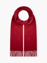 John Lewis Brora Cashmere Scarf Garnet 30 x 150cm- Buy online at McGrocer