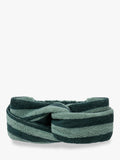 Piglet in Bed Pembroke stripe towelling headband - British product