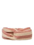 Piglet in Bed Pembroke Stripe Towelling Headband, Sand Shell, One Size