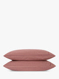Piglet in Bed gingham bedding fig blush pink single, imported from the UK
