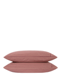 Piglet in Bed gingham bedding fig blush pink single, imported from the UK