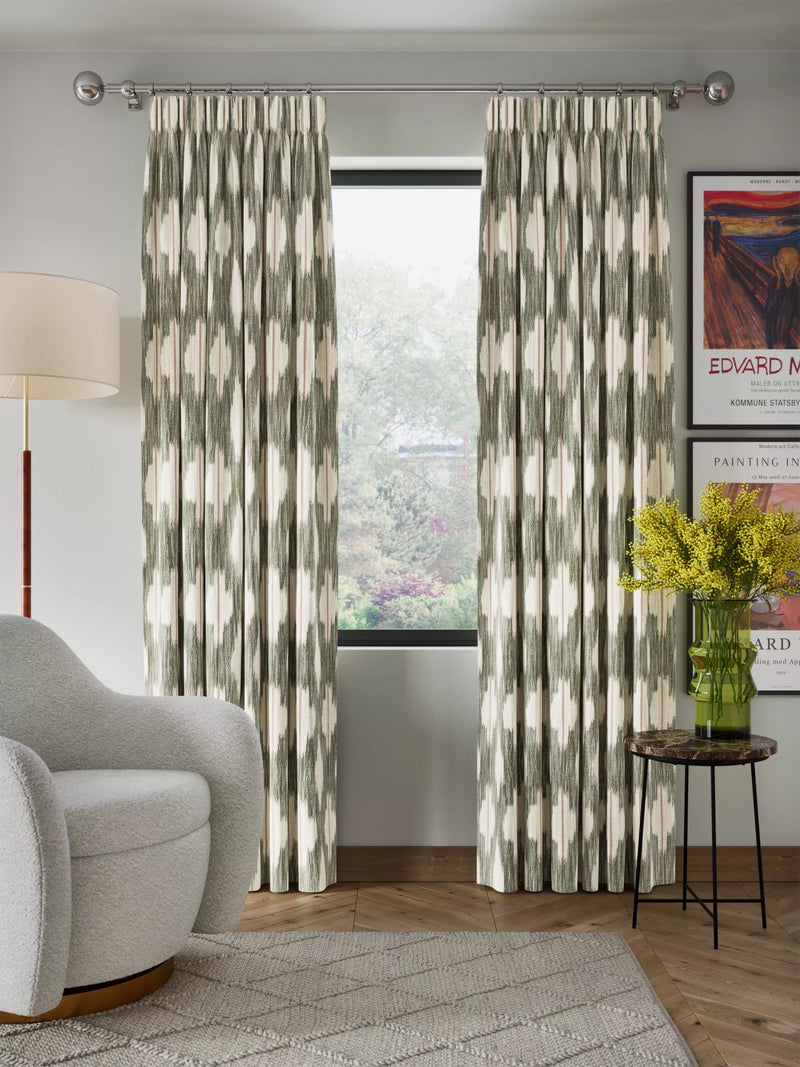 John Lewis woven lined pencil pleat curtains 167x137cm, imported from the UK