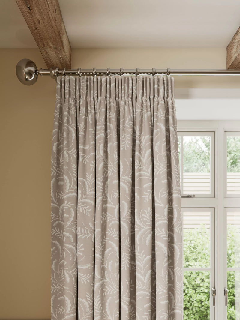 John Lewis Jouvene weave blackout curtains putty - British product